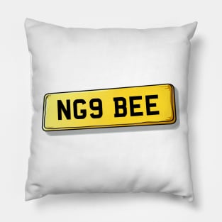 NG9 BEE Beeston Number Plate Pillow