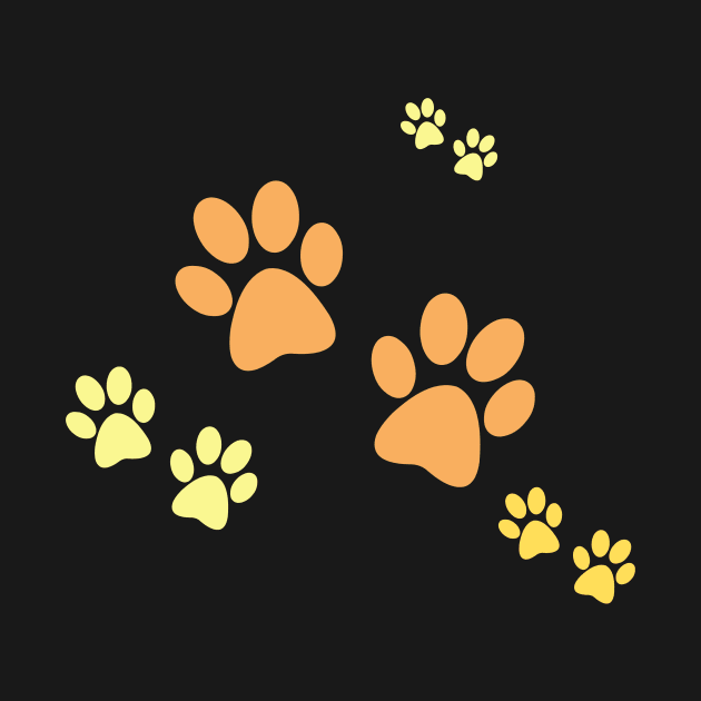 Cute Cat Paw Print by NICHE&NICHE