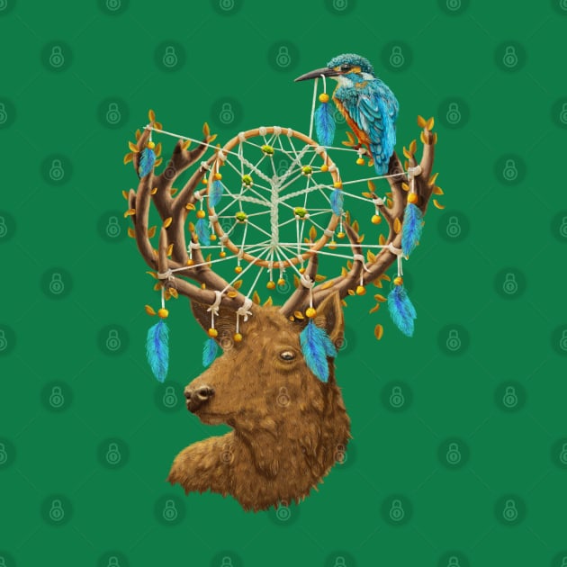 Dreamcatcher Deer by DVerissimo