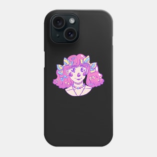 Decora Girl Portrait Sticker Phone Case