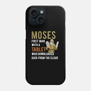 Jewish Passover Moses Tablet Data Cloud Computing Phone Case