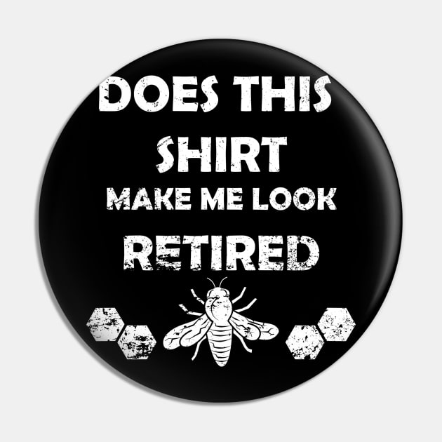 Funny Retired Beekeeper Pin by KawaiiForYou