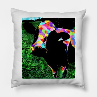 Painted Cow Pillow