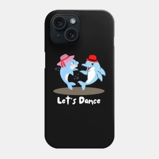 Cute Dolphin Couple Having Dance Phone Case