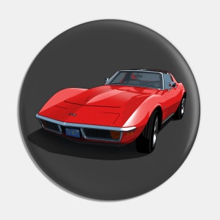 1970 Corvette Stingray in Monza Red Pin