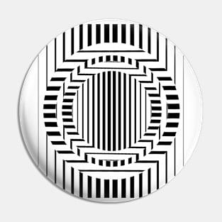 Black and white Geometric modern Pin