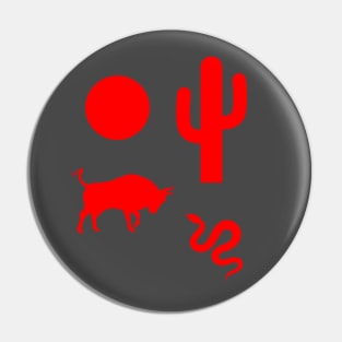 Red Graphic Image Design Pin