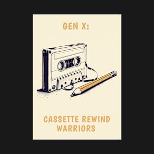 Gen X: Cassette Rewind Warriors, view 3 T-Shirt