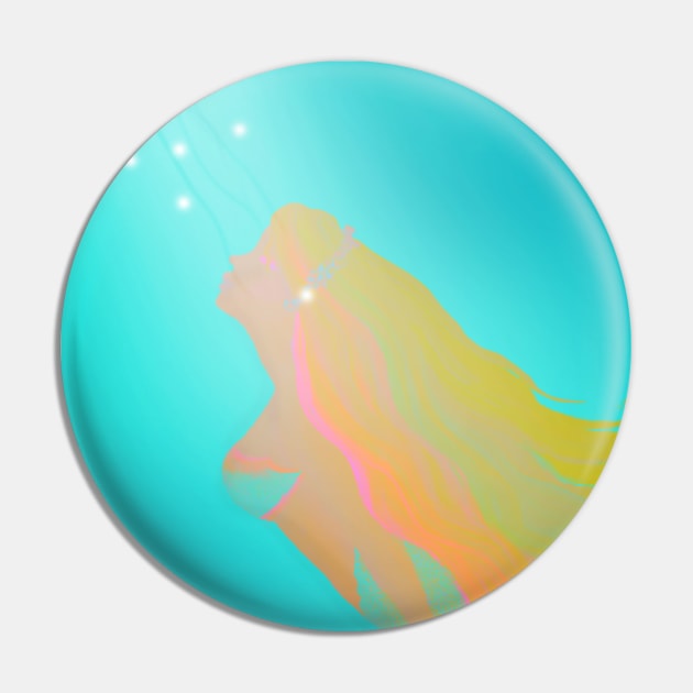 Mermaid Light Pin by digitaldoodlers