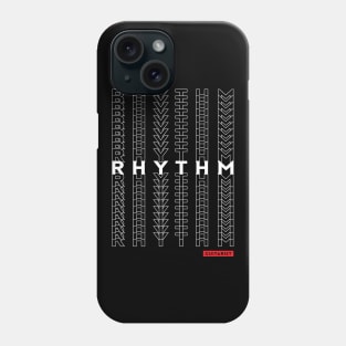 Rhythm Guitarist Repeated Text Dark Theme Phone Case