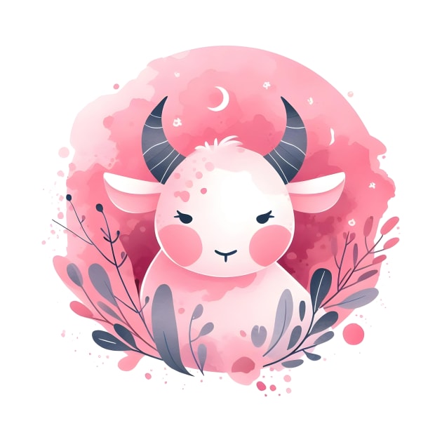 Cute pink Taurus by Batshirt