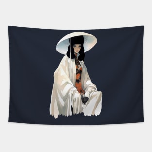 Japanese woman in fashion kimono Tapestry