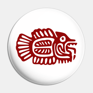 Aztec Fish Pin