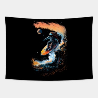 Surfing astronaut Tapestry