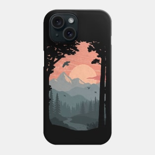 Into The Dark Woods Of The Mountain Forest - Wanderlust Phone Case