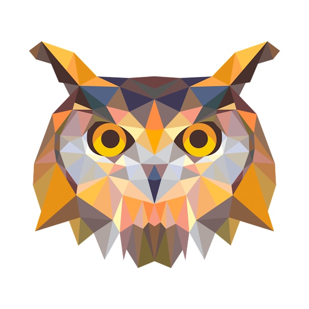 Geometric Animal Owl by Rebus28