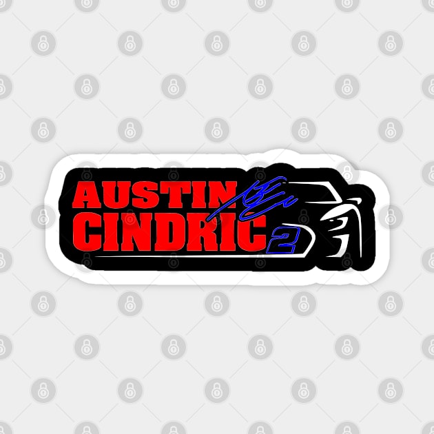 #2 Cindric Signature Car Magnet by Lifeline/BoneheadZ Apparel