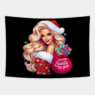 Christmas Barbie Tapestry