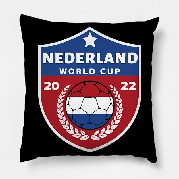 Nederland Voetbal Pillow by footballomatic