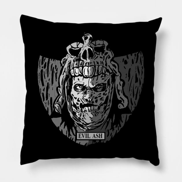 evil ash trophy Pillow by Undeadredneck