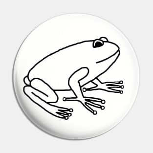 Minimal Frog Outline Pin