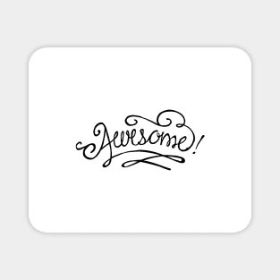 Awesome handwritten retro style Magnet