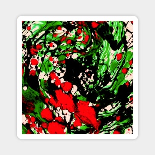 Abstract marble texture liquid design Magnet