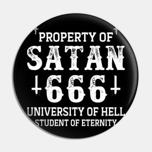 Satan university Pin