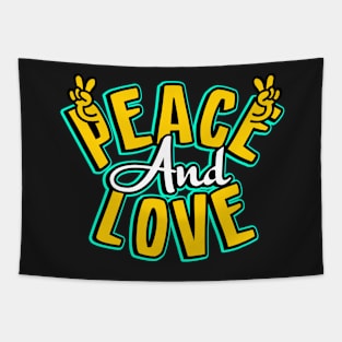 peace and love Tapestry