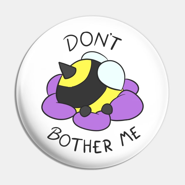 Don't bother me - Bee headfirst in flower Pin by IcyBubblegum