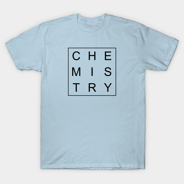 Disover minimalist and simple design chemistry white word - Simple Design - T-Shirt