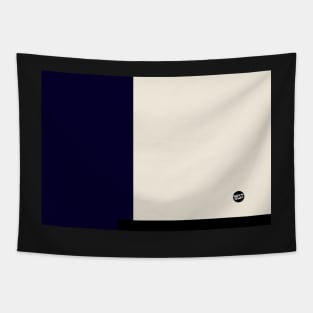 Eggshell and Blue Abstract #minimal #kirovair #design #blues Tapestry