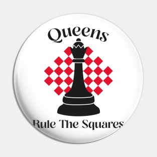 Chess: Queens rule the squares Pin