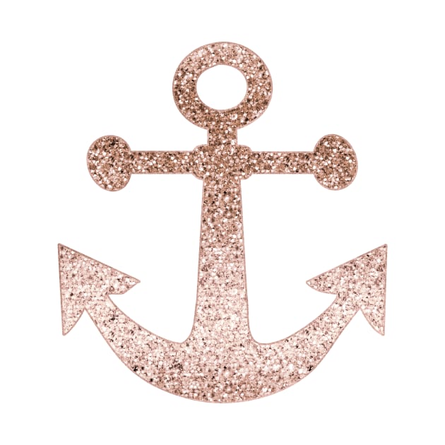 Sparkling rose gold anchor by RoseAesthetic