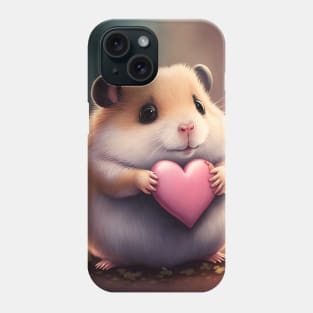 Hamster with Heart Phone Case