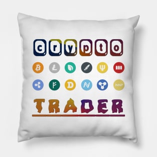 Crypto Trader Bitcoin & Cryptocurrency Blockchain Pillow