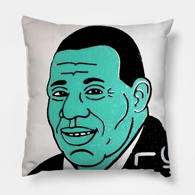 Howlin Wolf Pillow by krusefolkart