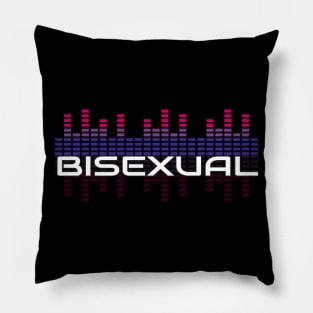 Music Equalizer Bars - Bisexual Pillow