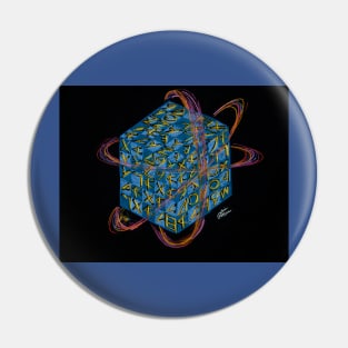 Quantum Sapphire Cube Pin