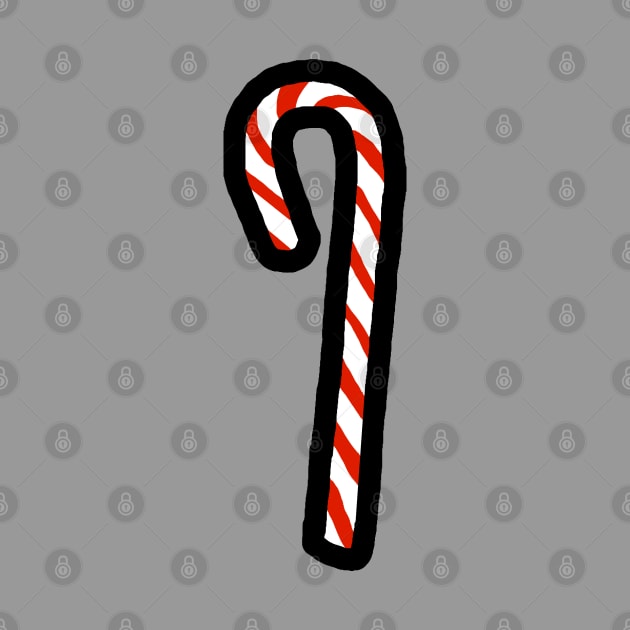 One Candy Cane for Christmas by ellenhenryart