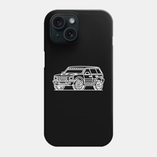 Offroad Car (White) Phone Case