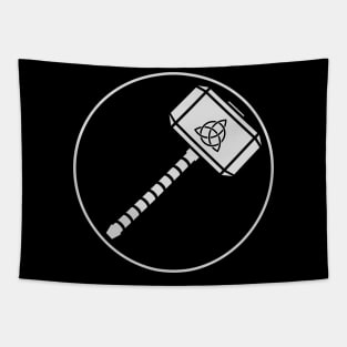 Thor's Hammer Logo Tapestry