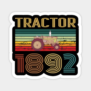 Retro Tractor Magnet