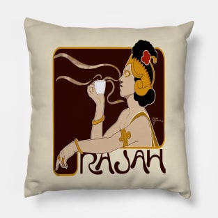 Coffee Drinker Belgian Art Nouveau 1897 Pillow