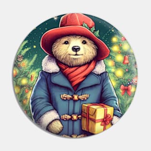 Charm and Cheer: Festive Paddington Bear Christmas Art Prints for a Whimsical Holiday Celebration! Pin