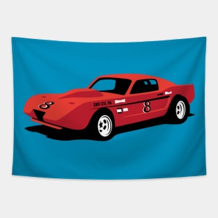 Vintage Hill Climb Race Car Tapestry