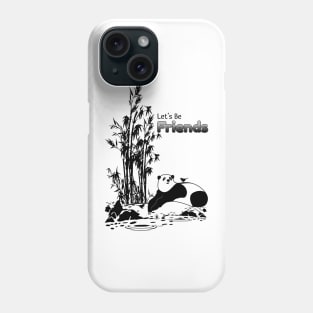 The Friendly Panda and Little Birds | Friendship Day Phone Case