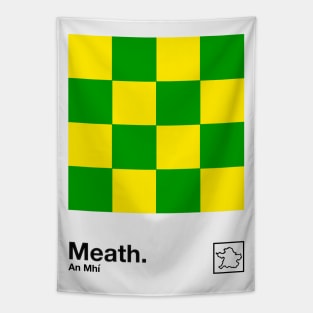 County Meath / Original Retro Style Minimalist Poster Design Tapestry