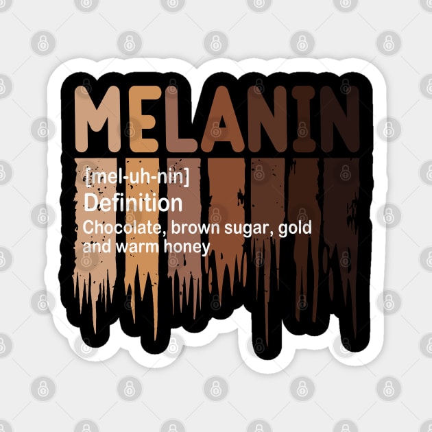 Melanin Definition, Black History, Black lives Matter Magnet by UrbanLifeApparel