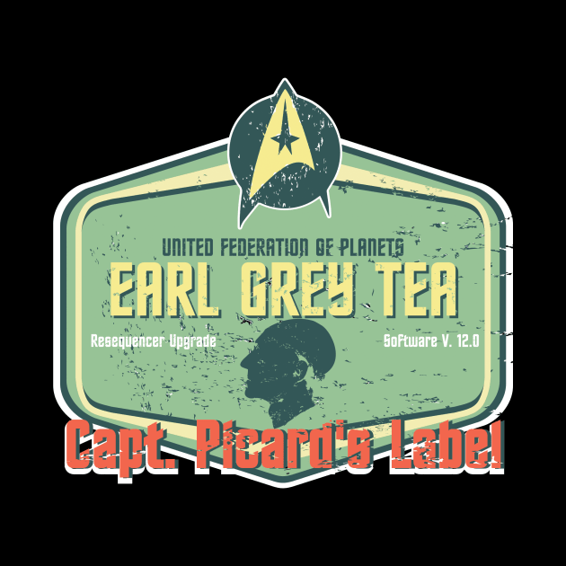 CAPT. PICARD'S LABEL EARL GREY TEA by karmadesigner